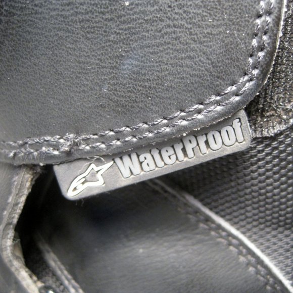 Women's ALPINESTARS Motorcycle Motorbike Riding Boots Black Sz 38/ 7.5 US - EUC! - Picture 7 of 10